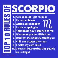 Top 10 Rules Of Scorpio October November Birthday Gift Mousepad thumb 1