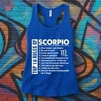 Top 10 Rules Of Scorpio October November Birthday Gift Women's Tank Top thumb 3