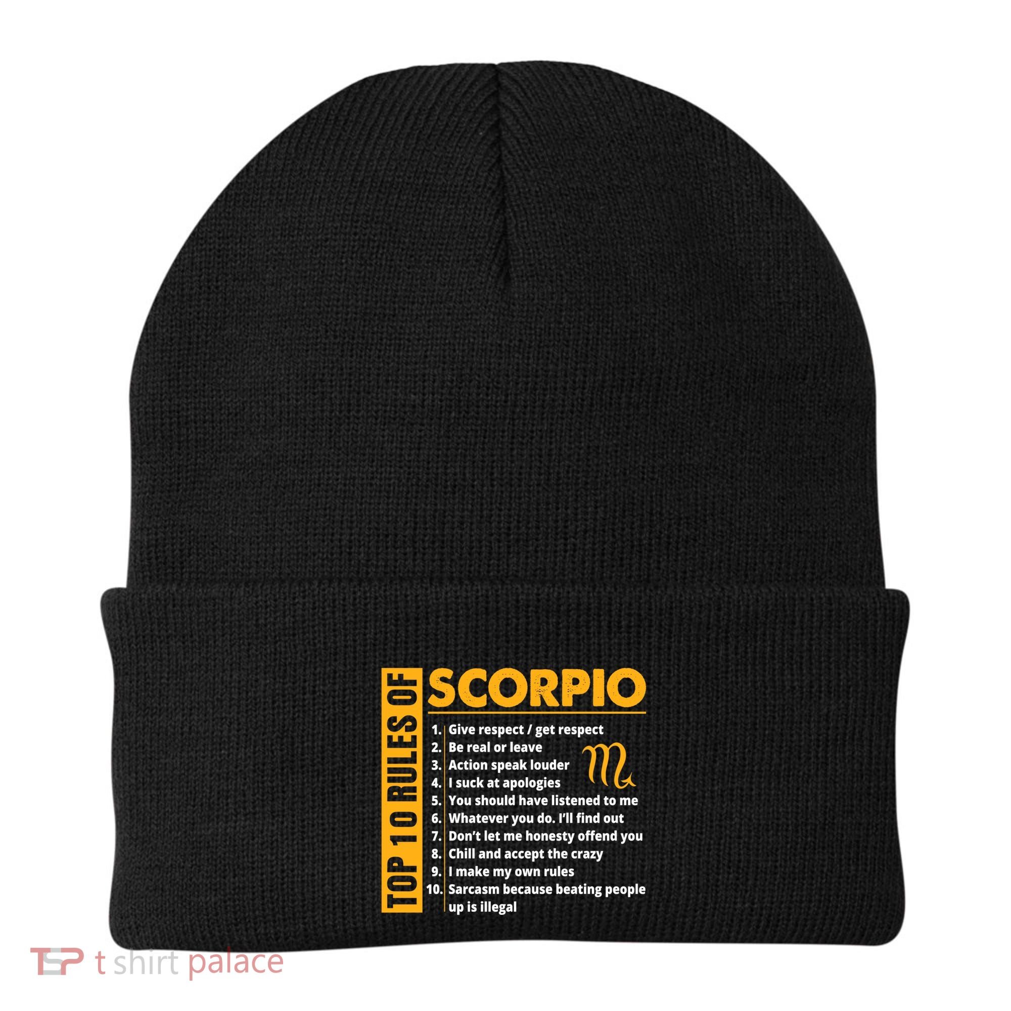 Top 10 Rules Of Scorpio October November Birthday Gift Beanie