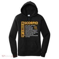 Top 10 Rules Of Scorpio October November Birthday Gift Women's Hoodie thumb 0