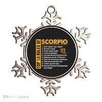 Top 10 Rules Of Scorpio October November Birthday Gift Ornament thumb 0