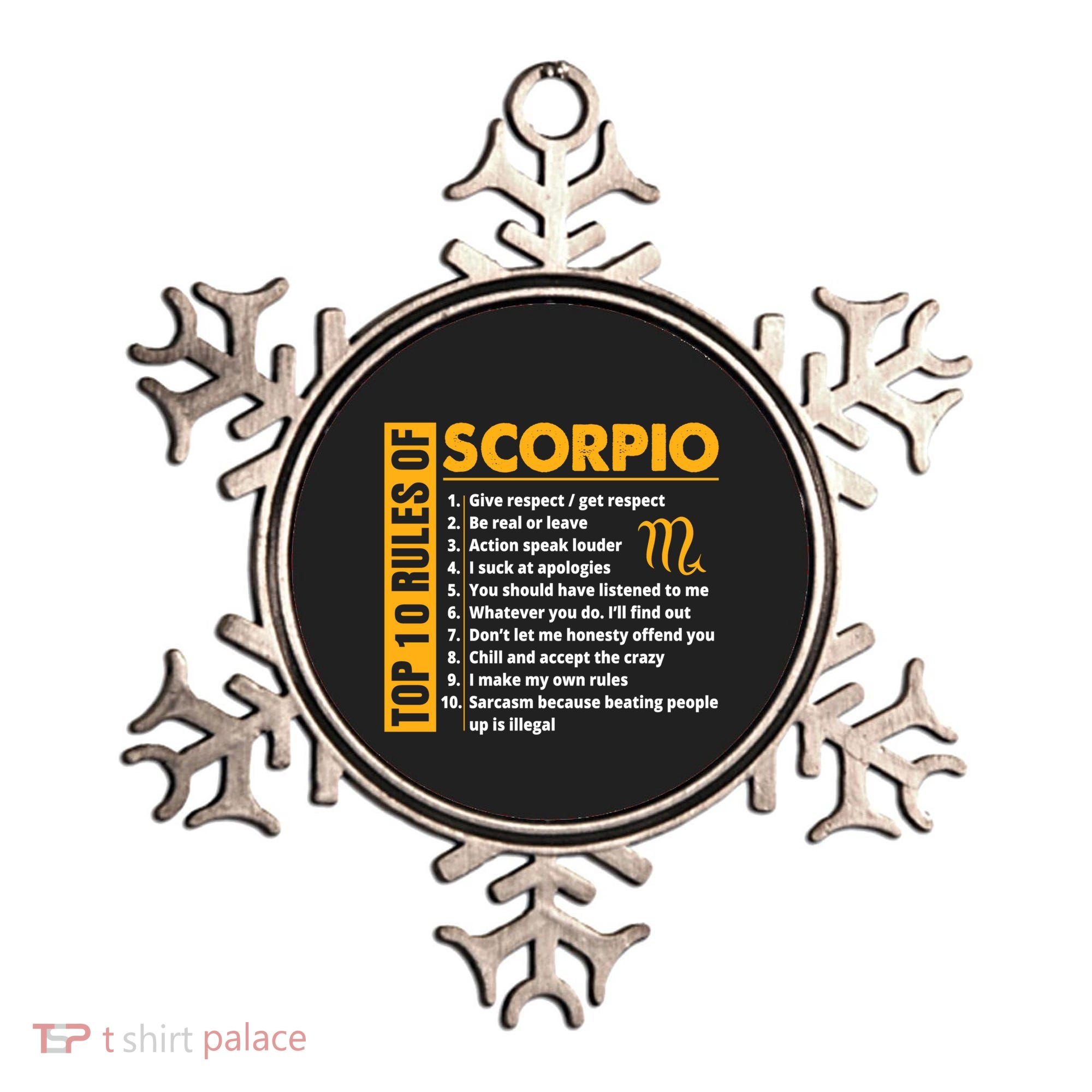 Top 10 Rules Of Scorpio October November Birthday Gift Ornament