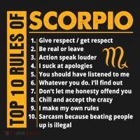 Top 10 Rules Of Scorpio October November Birthday Gift Ornament thumb 1