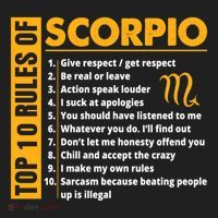 Top 10 Rules Of Scorpio October November Birthday Gift Golf Towel thumb 3