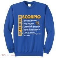 Top 10 Rules Of Scorpio October November Birthday Gift Sweatshirt thumb 0