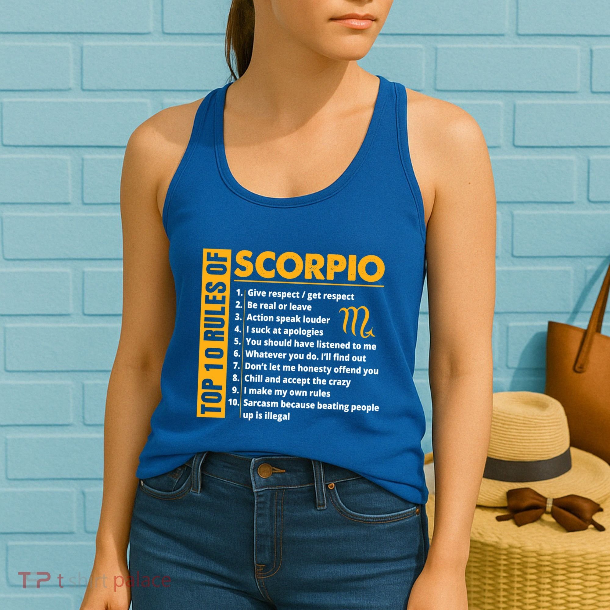 Top 10 Rules Of Scorpio October November Birthday Gift Women's Tank Top