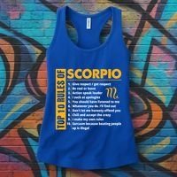 Top 10 Rules Of Scorpio October November Birthday Gift Women's Tank Top thumb 3