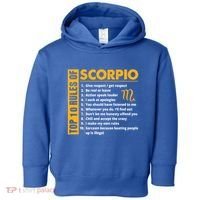Top 10 Rules Of Scorpio October November Birthday Gift Toddler Hoodie thumb 0