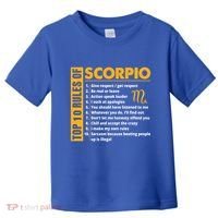 Top 10 Rules Of Scorpio October November Birthday Gift Toddler T-Shirt thumb 0