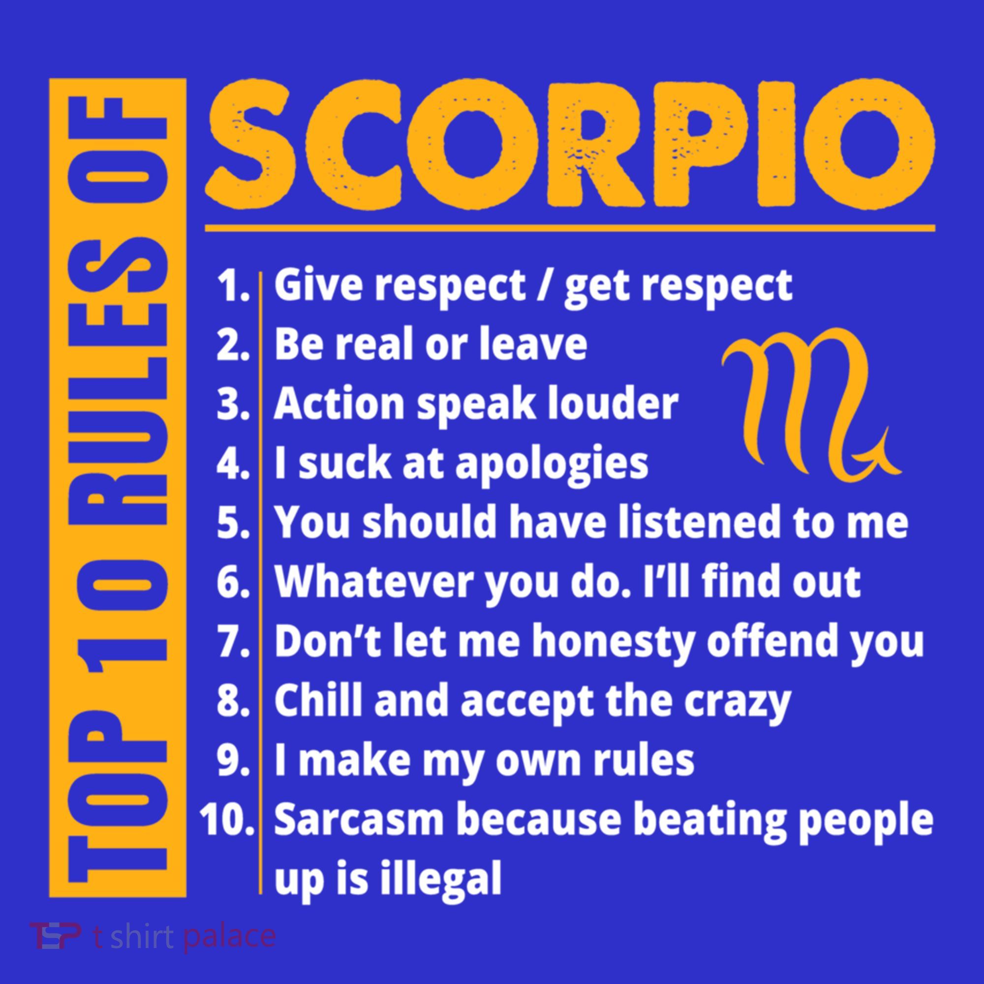 Top 10 Rules Of Scorpio October November Birthday Gift Visor