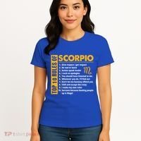 Top 10 Rules Of Scorpio October November Birthday Gift Women's T-Shirt thumb 4