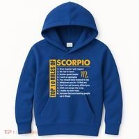 Top 10 Rules Of Scorpio October November Birthday Gift Kids Hoodie thumb 0