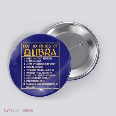 Top 10 Rules Libra Zodiac Sign September October Birthday Gift Button