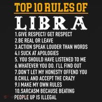 Top 10 Rules Of Libra September 23 October 22 Birthday Gift Doggie Tank thumb 4