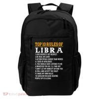 Top 10 Rules Of Libra September 23 October 22 Birthday Gift Backpack thumb 0