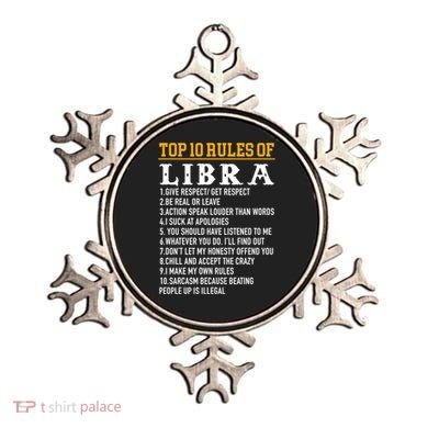 Top 10 Rules Of Libra September 23 October 22 Birthday Gift Ornament
