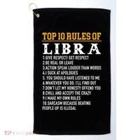 Top 10 Rules Of Libra September 23 October 22 Birthday Gift Golf Towel thumb 0
