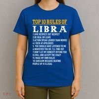 Top 10 Rules Of Libra September 23 October 22 Birthday Gift T-Shirt thumb 4