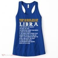 Top 10 Rules Of Libra September 23 October 22 Birthday Gift Women's Tank Top thumb 0