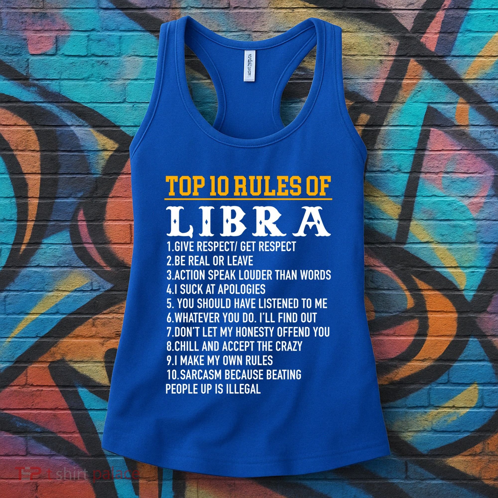 Top 10 Rules Of Libra September 23 October 22 Birthday Gift Women's Tank Top