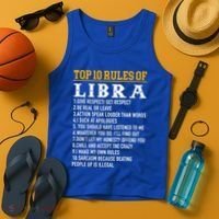 Top 10 Rules Of Libra September 23 October 22 Birthday Gift Tank Top thumb 4