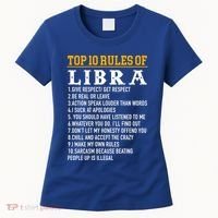 Top 10 Rules Of Libra September 23 October 22 Birthday Gift Women's T-Shirt thumb 0