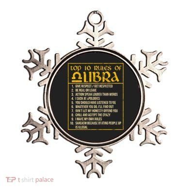 Top 10 Rules Libra Zodiac Sign September October Birthday Gift Ornament