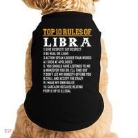 Top 10 Rules Of Libra September 23 October 22 Birthday Cool Gift Doggie Tank thumb 0