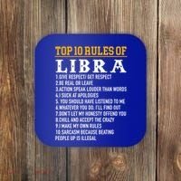 Top 10 Rules Of Libra September 23 October 22 Birthday Cool Gift Coaster thumb 0