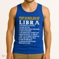 Top 10 Rules Of Libra September 23 October 22 Birthday Cool Gift Tank Top thumb 3