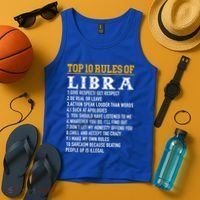 Top 10 Rules Of Libra September 23 October 22 Birthday Cool Gift Tank Top thumb 4