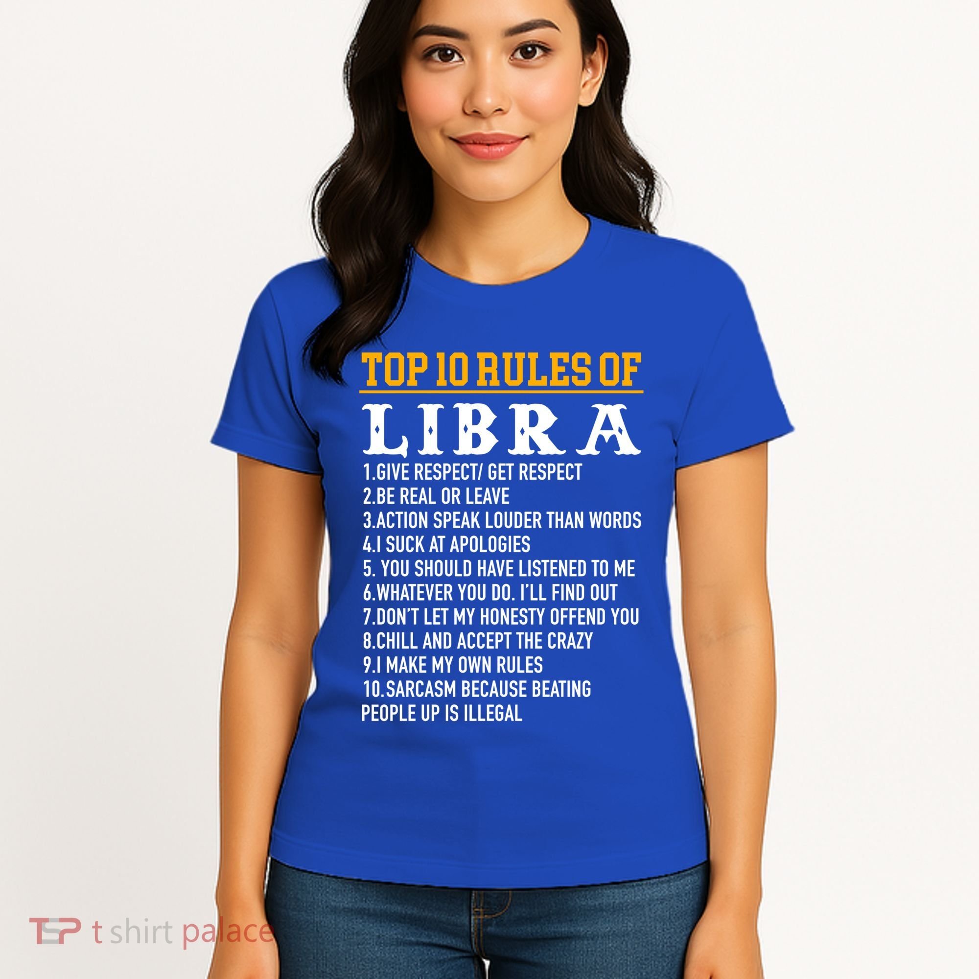 Top 10 Rules Of Libra September 23 October 22 Birthday Cool Gift Women's T-Shirt
