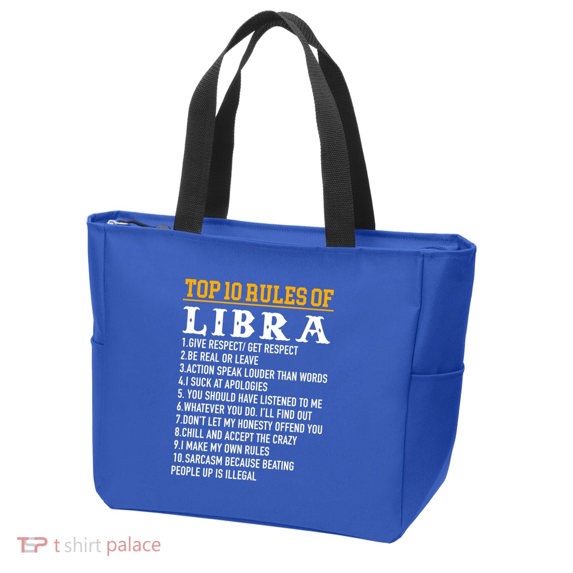 Top 10 Rules Of Libra September 23 October 22 Birthday Cool Gift Tote Bag
