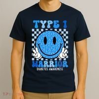 Type 1 Warrior Diabetes Awareness T-Shirt thumb 3