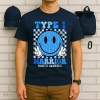 Type 1 Warrior Diabetes Awareness T-Shirt thumb 6