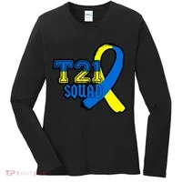 T21 Squad Down Syndrome Awareness Women's Long Sleeve Shirt thumb 0