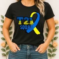 T21 Squad Down Syndrome Awareness Women's T-Shirt thumb 2