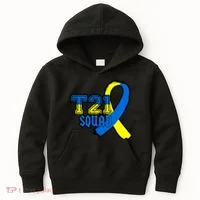 T21 Squad Down Syndrome Awareness Kids Hoodie thumb 0