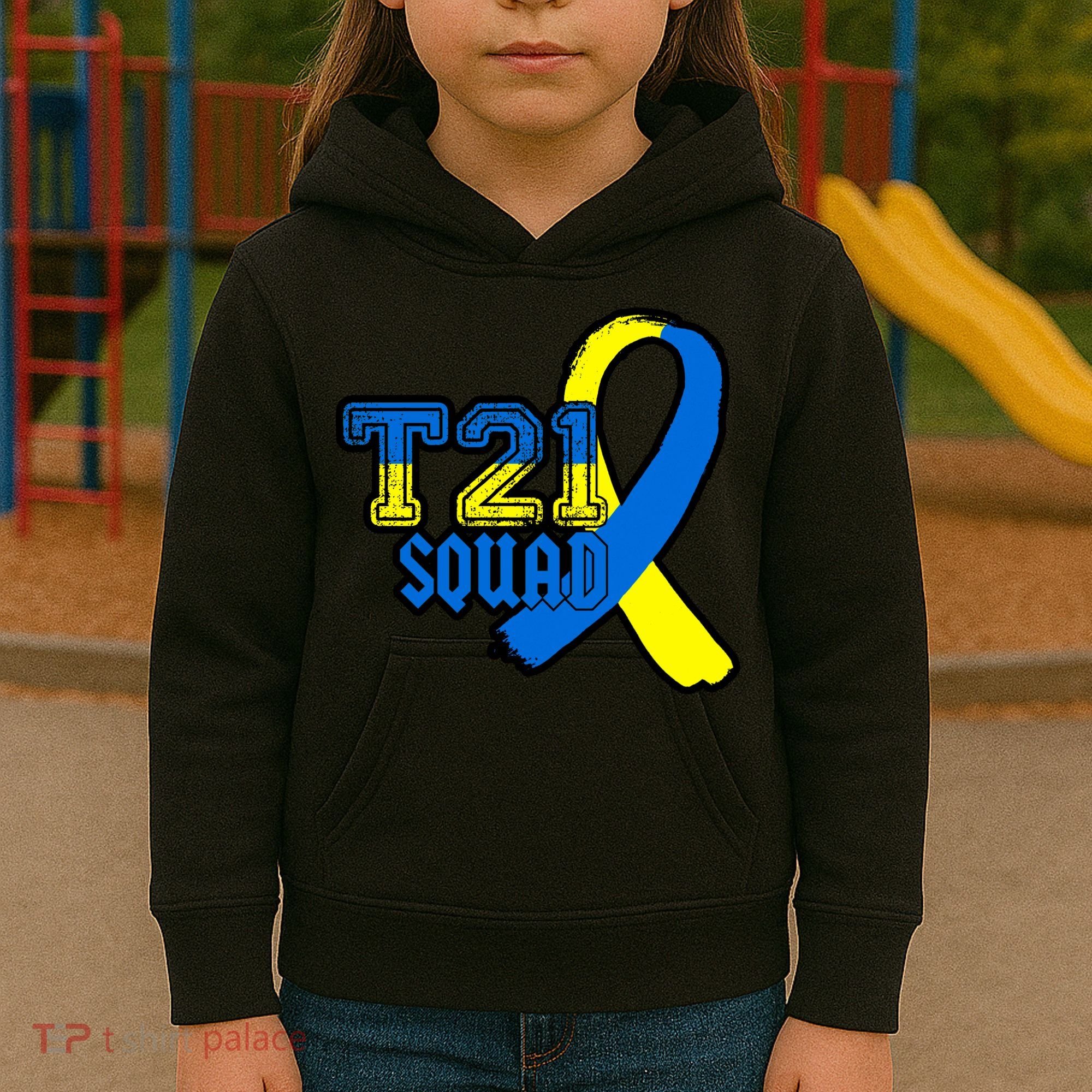 T21 Squad Down Syndrome Awareness Kids Hoodie