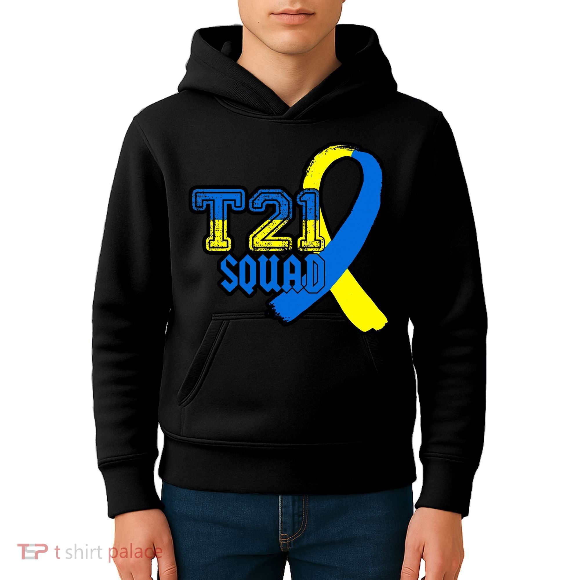 T21 Squad Down Syndrome Awareness Kids Hoodie