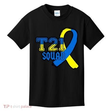 T21 Squad Down Syndrome Awareness Kids T-Shirt