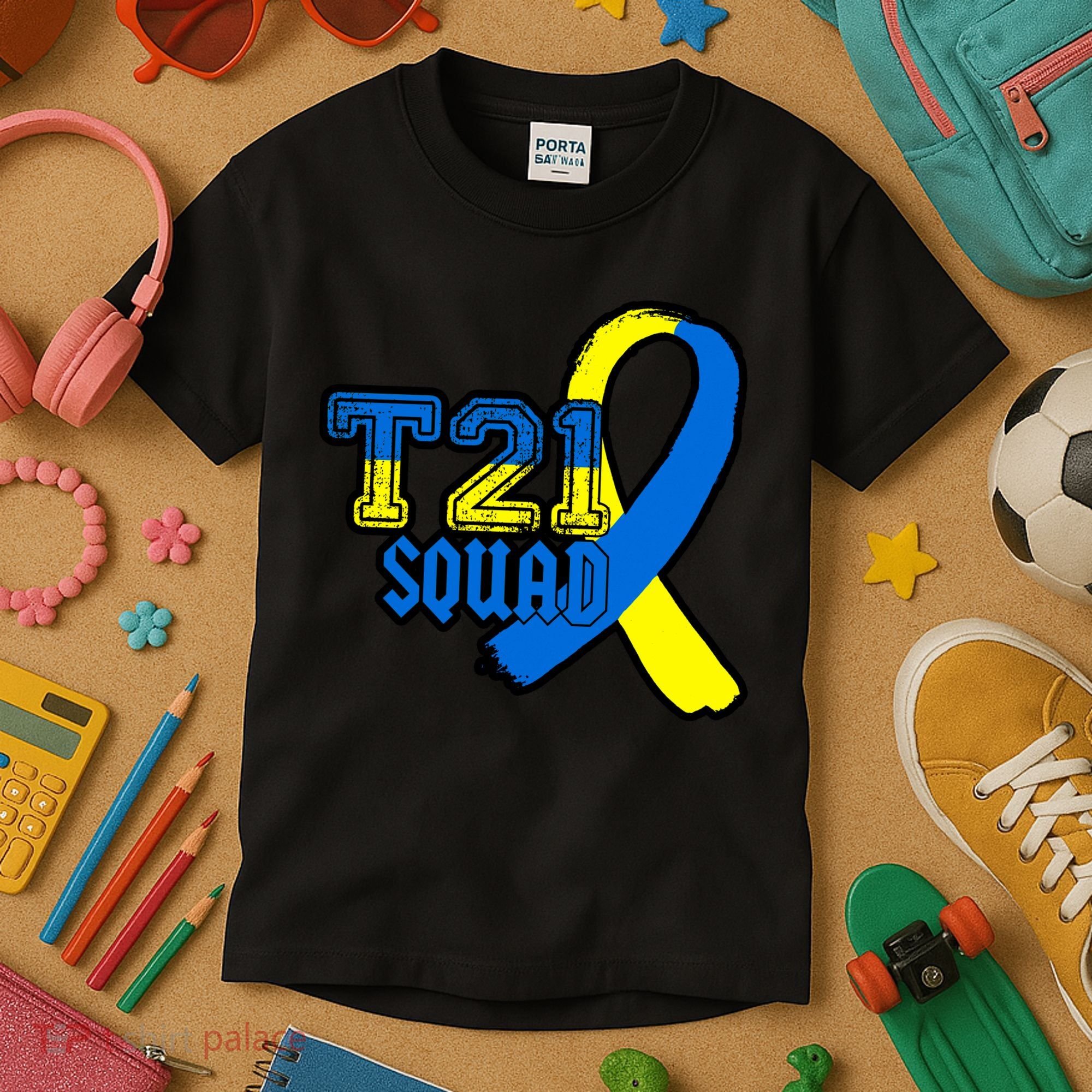 T21 Squad Down Syndrome Awareness Kids T-Shirt