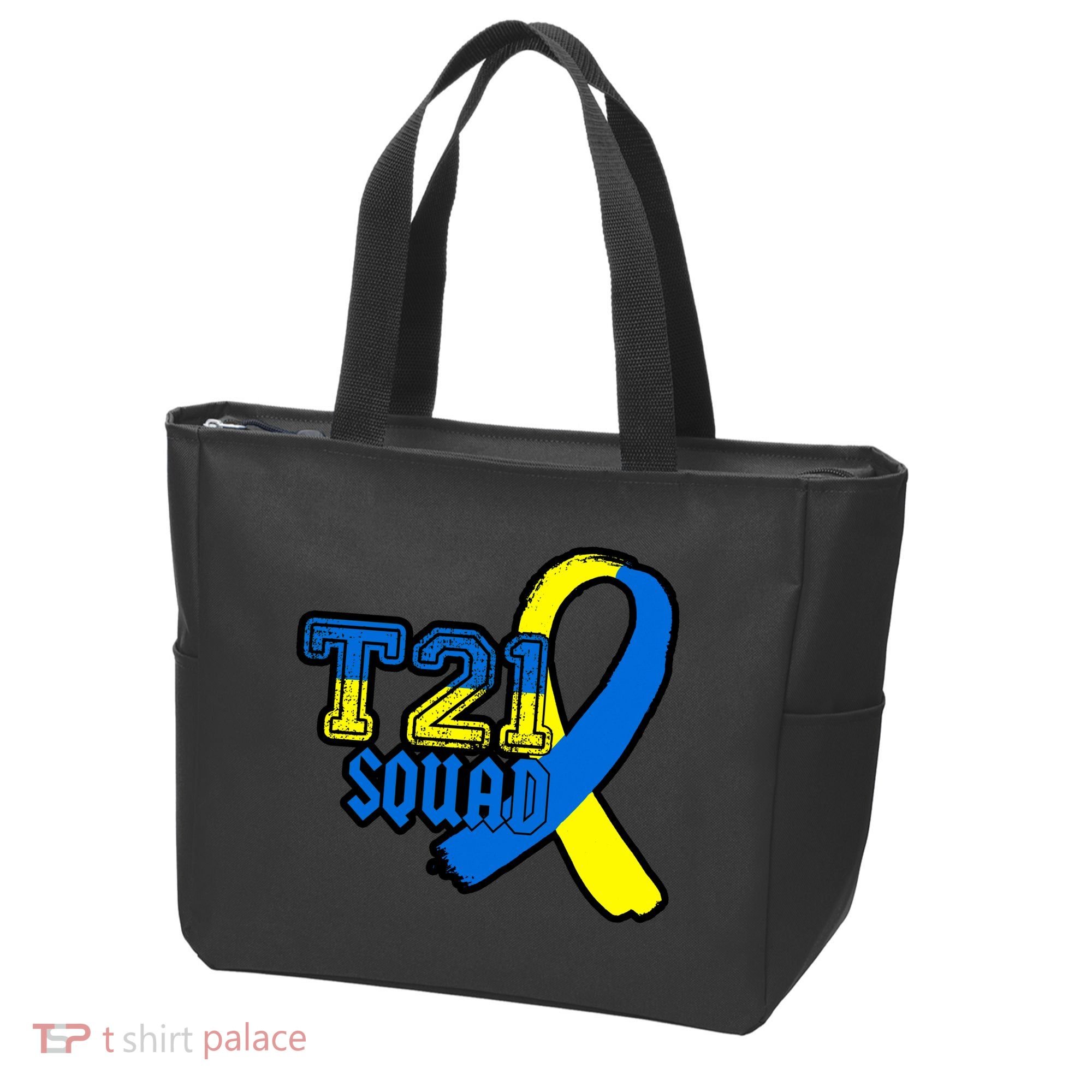 T21 Squad Down Syndrome Awareness Tote Bag