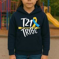 T21 Tribe - Down Syndrome Awareness Kids Hoodie thumb 3