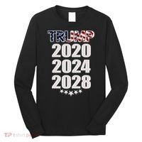 Trump 2020 2024 2028 Trump 4ever Vote Wisely Long Sleeve Shirt thumb 0