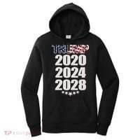 Trump 2020 2024 2028 Trump 4ever Vote Wisely Women's Hoodie thumb 0
