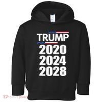 Trump 2020 2024 2028 Donald Trump Forever Toddler Hoodie thumb 0