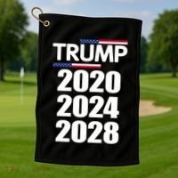 Trump 2020 2024 2028 Donald Trump Forever Golf Towel thumb 1