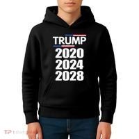 Trump 2020 2024 2028 Donald Trump Forever Kids Hoodie thumb 4