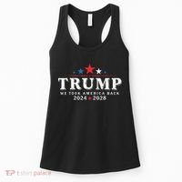 Trump 2024 2028 We Took America Back Election 47th President Women's Tank Top thumb 0